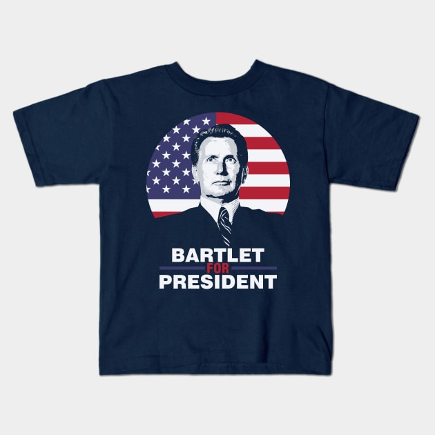 Bartlet for President Kids T-Shirt by Grayson888